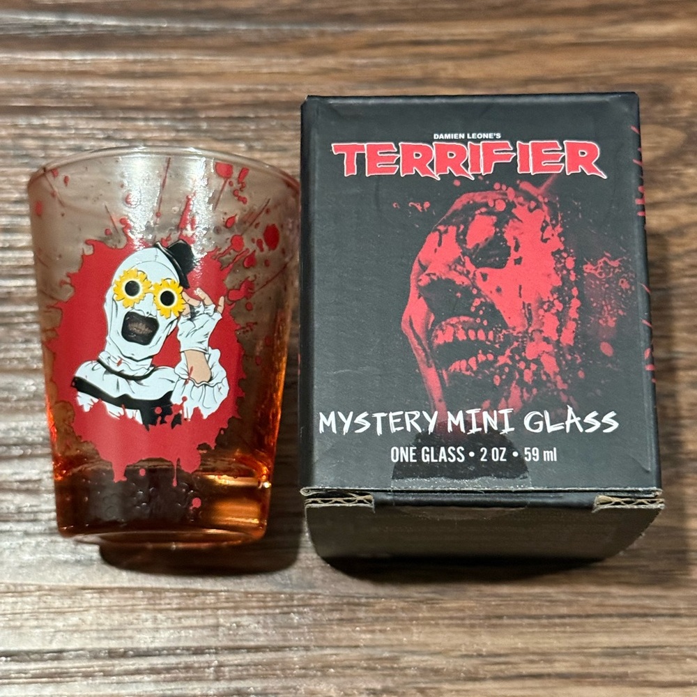 Terrifier Mystery Mini Shot Glass CHASE Edition Sold Out LTD Edition